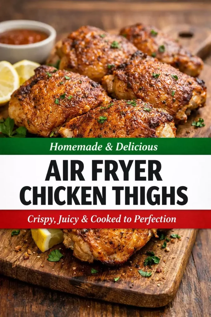 Air Fryer Chicken Thighs — From Scratch, No Shortcuts