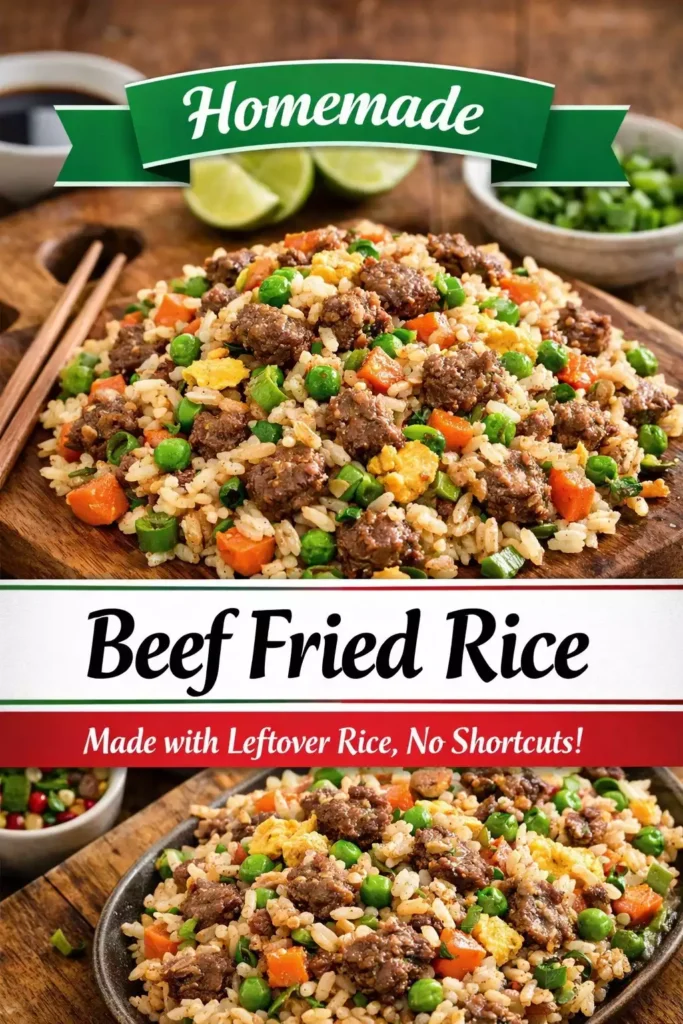 Beef Fried Rice (Leftover Rice) — From Scratch, No Shortcuts