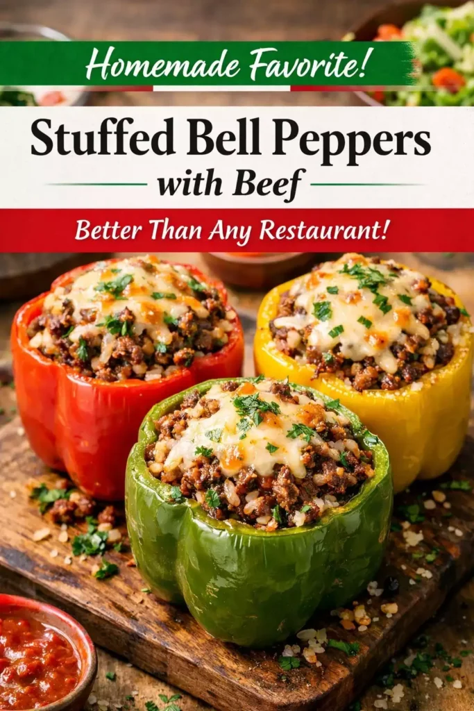 Stuffed Bell Peppers with Beef — Better Than Any Restaurant