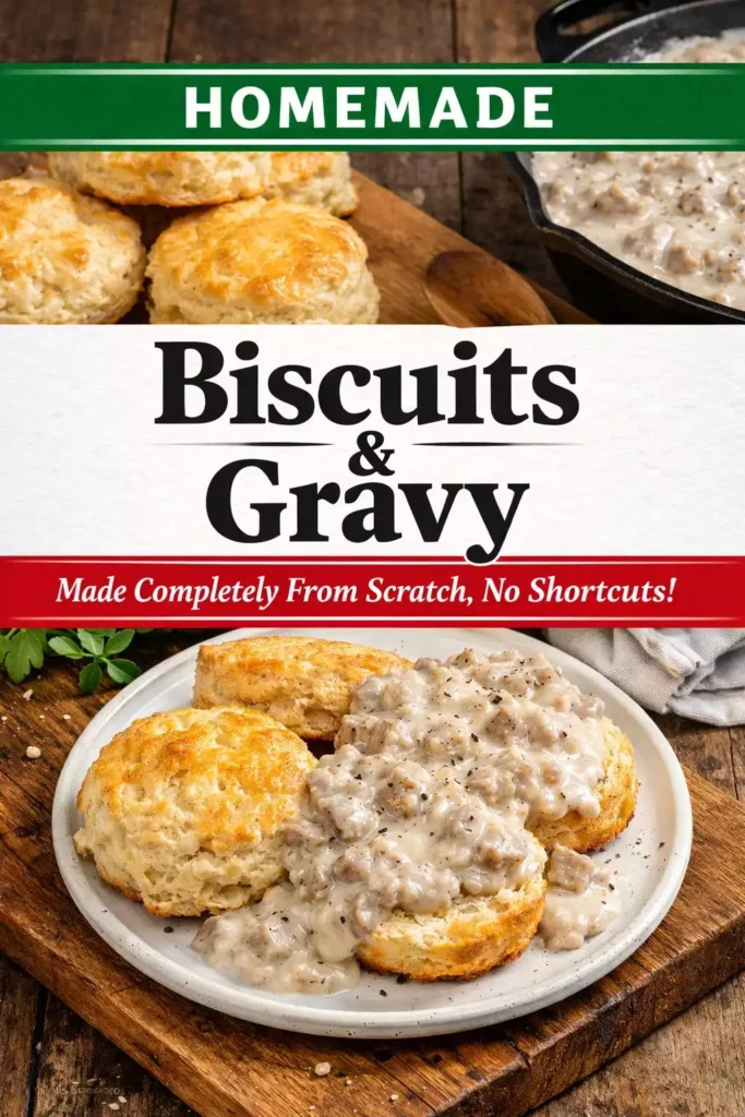 Biscuits and Gravy — From Scratch, No Shortcuts