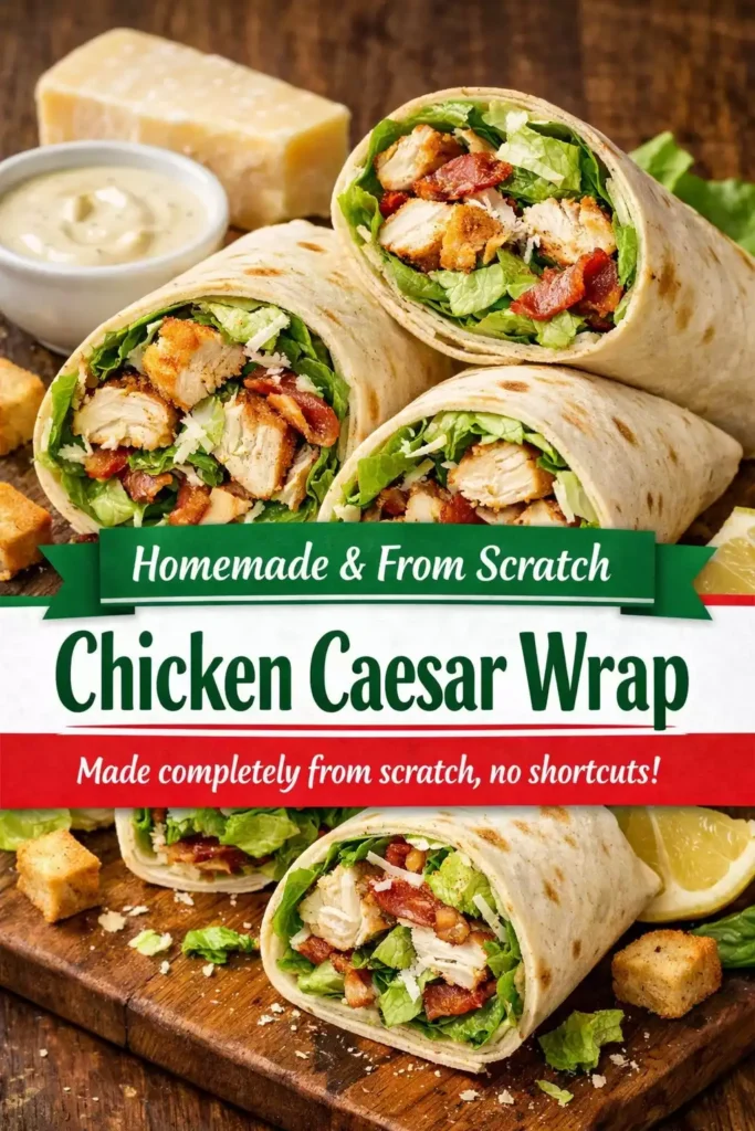 Chicken Caesar Wrap — From Scratch, No Shortcuts