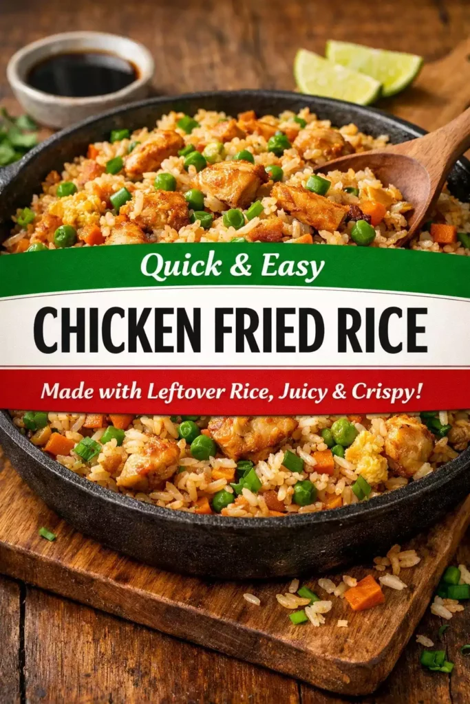 Chicken Fried Rice (Leftover Rice) — Juicy, Crispy, Perfect