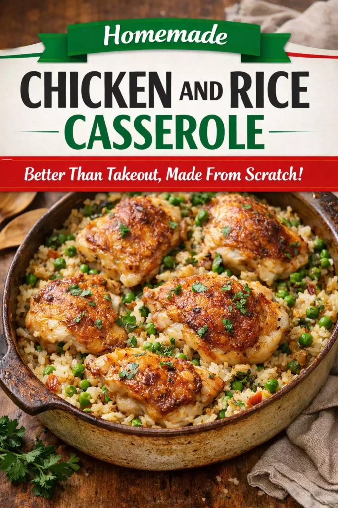 Chicken and Rice Casserole (Better Than Takeout)