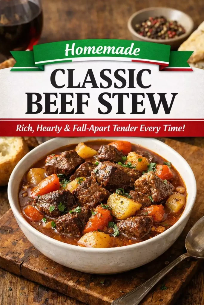 Classic Beef Stew Recipe That Actually Works Every Time