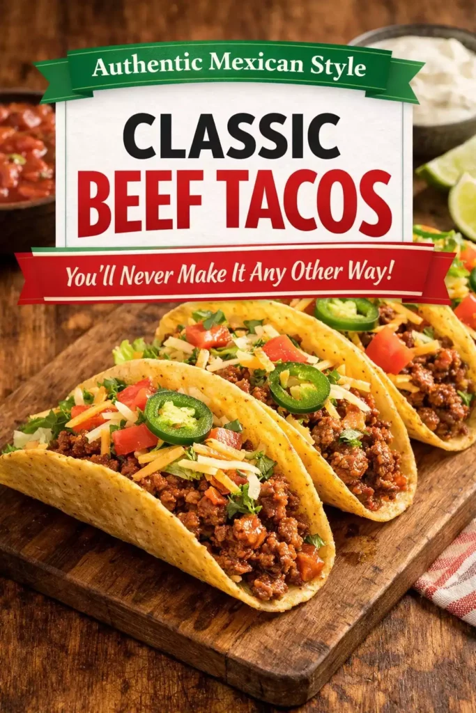 Classic Beef Tacos (You’ll Never Make It Any Other Way)