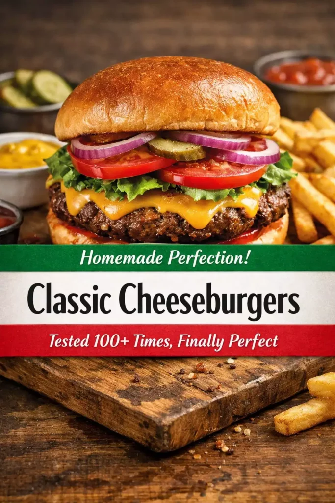 Classic Cheeseburgers — Tested 100+ Times, Finally Perfect