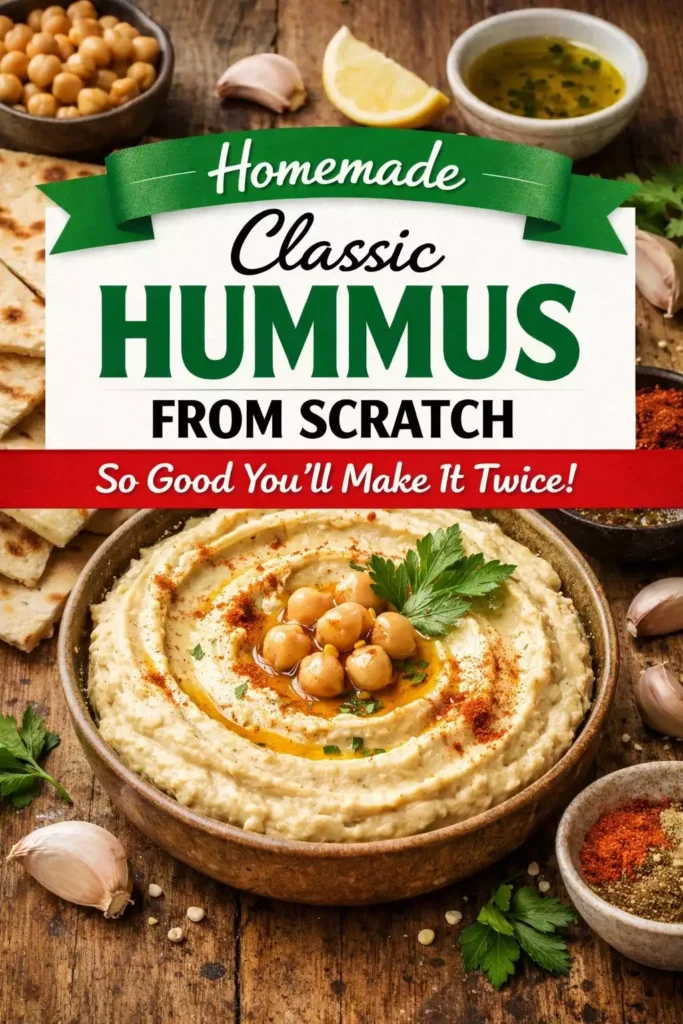 Classic Hummus from Scratch — So Good You’ll Make It Twice