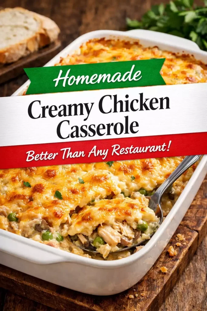 Creamy Chicken Casserole — Better Than Any Restaurant