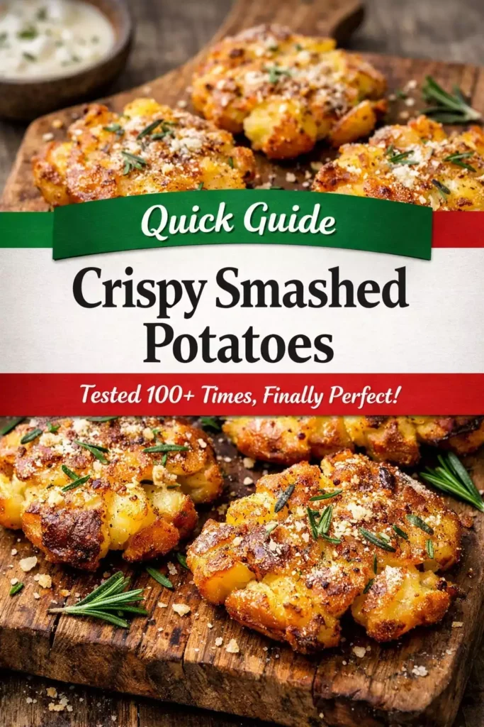 Crispy Smashed Potatoes — Tested 100+ Times, Finally Perfect