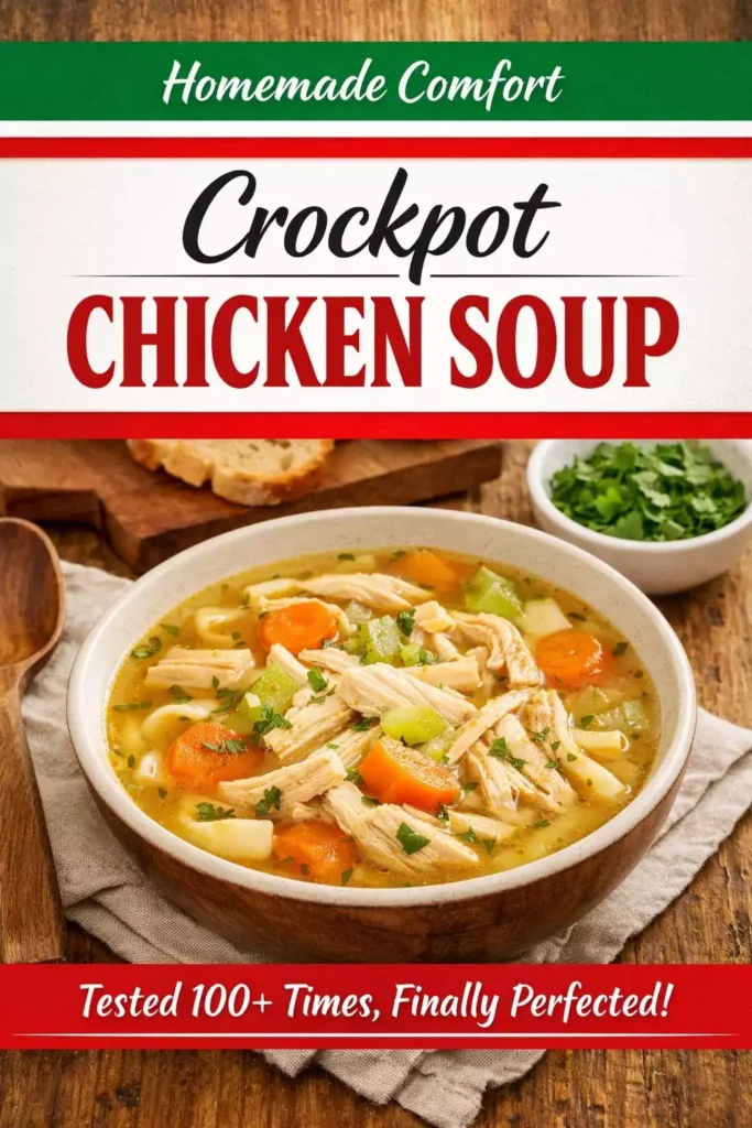 Crockpot Chicken Soup — Tested 100+ Times, Finally Perfect