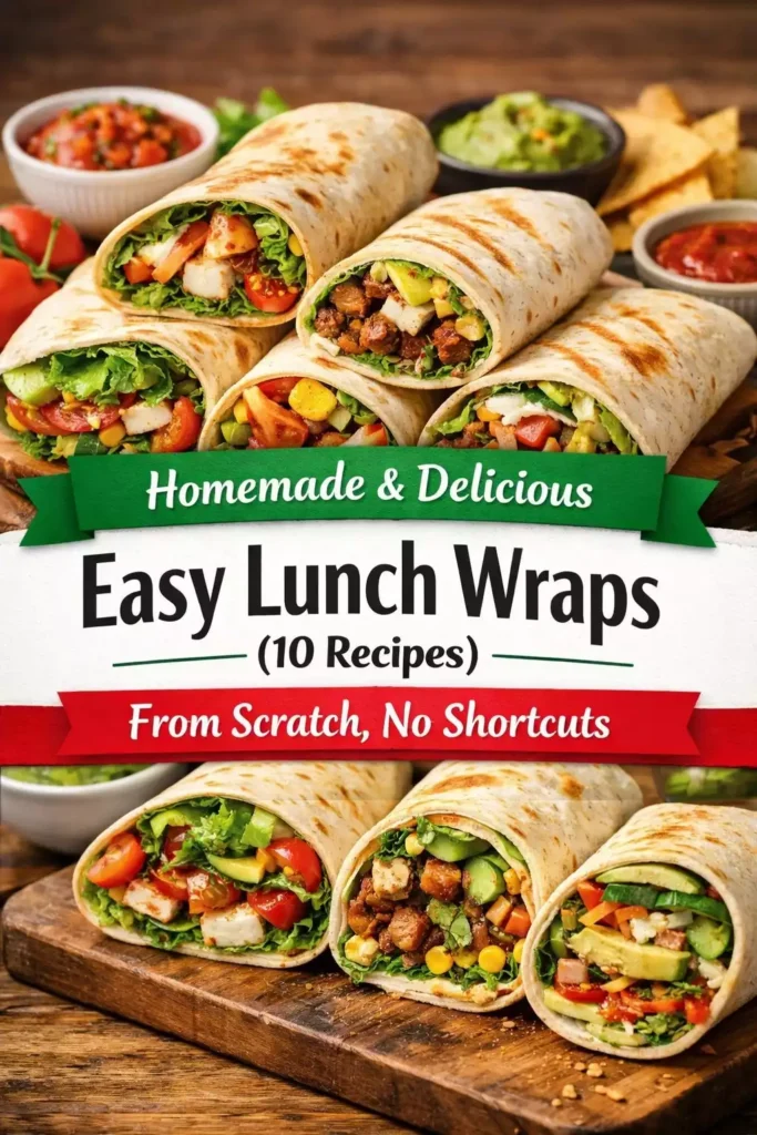 Easy Lunch Wraps (10 Recipes) — From Scratch, No Shortcuts