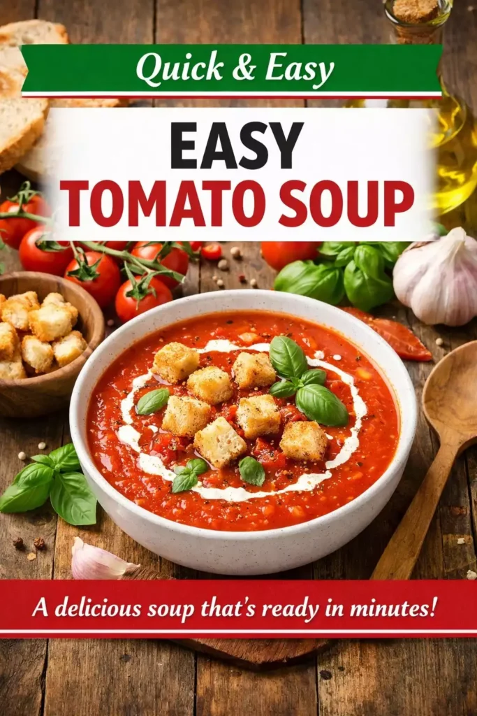 Easy Tomato Soup Recipe That Actually Works Every Time