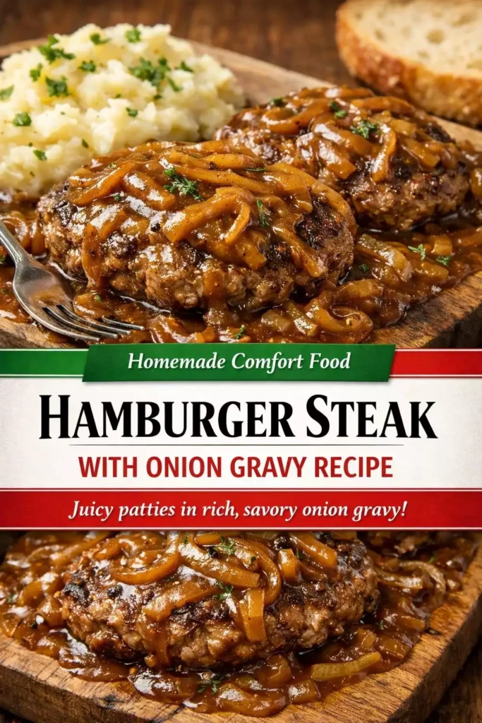 Hamburger Steak with Onion Gravy Recipe — Ridiculously Good