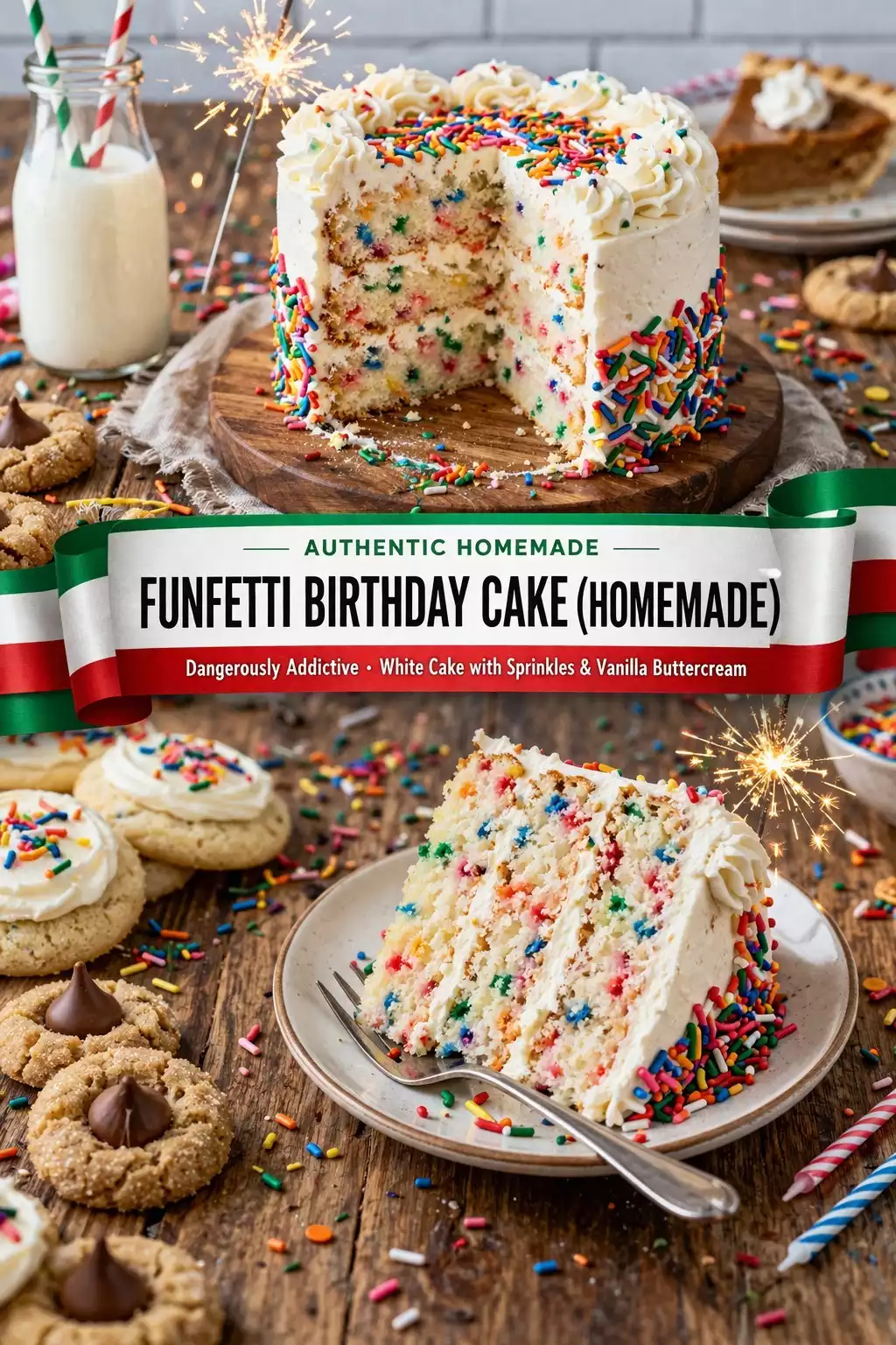 Funfetti Birthday Cake (Homemade) — Dangerously Addictive
