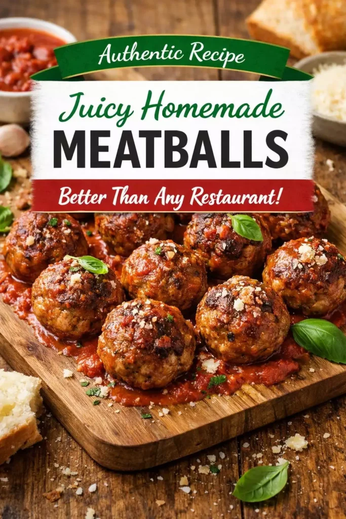 Juicy Homemade Meatballs — Better Than Any Restaurant