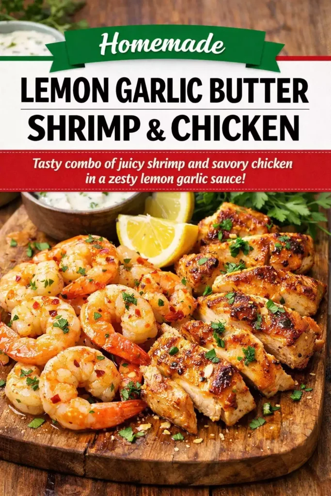 Lemon Garlic Butter Shrimp and Chicken (Better Than Takeout)