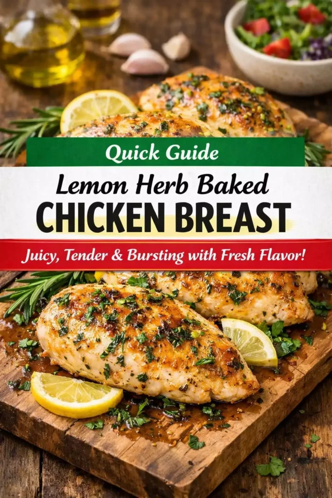 Lemon Herb Baked Chicken Breast Recipe — Ridiculously Good