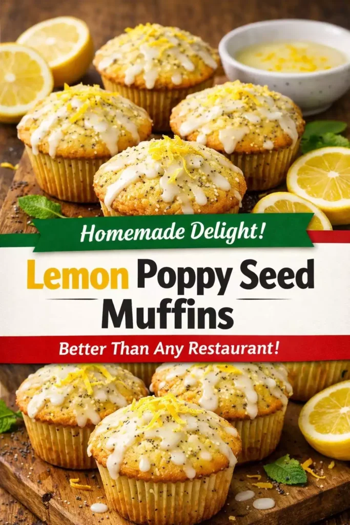 Lemon Poppy Seed Muffins — Better Than Any Restaurant