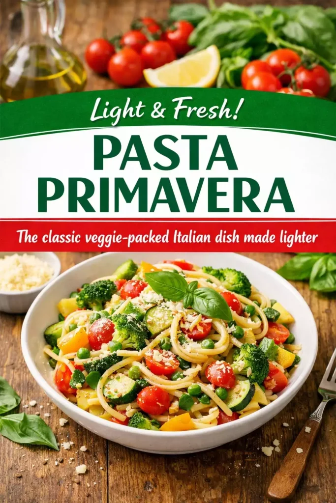 Authentic Pasta Primavera (Light Version) — The Real Recipe