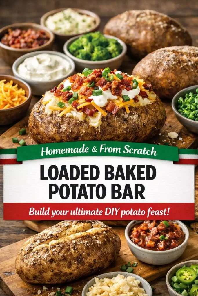 Loaded Baked Potato Bar — From Scratch, No Shortcuts