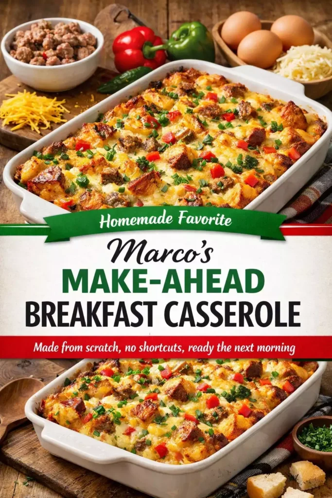 Make-Ahead Breakfast Casserole — From Scratch, No Shortcuts