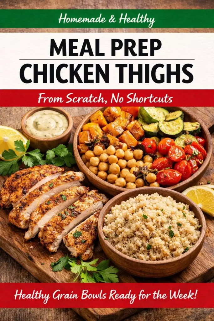 Meal Prep Chicken Thighs — From Scratch, No Shortcuts