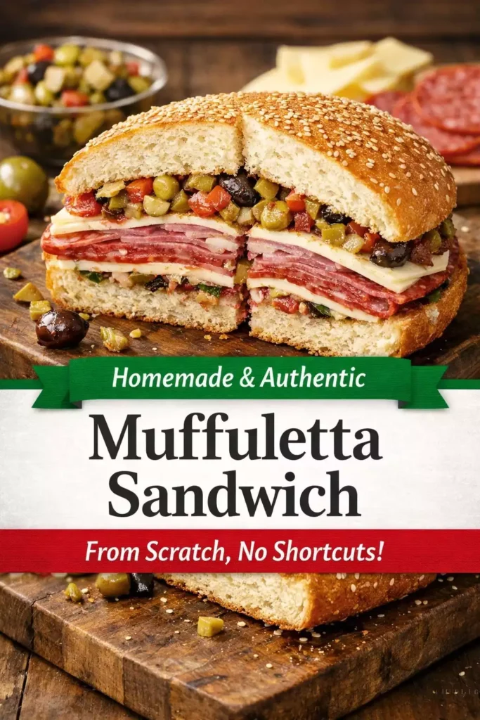 Muffuletta Sandwich — From Scratch, No Shortcuts
