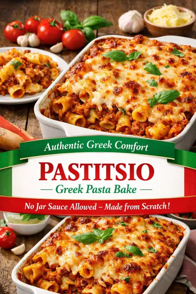 Pastitsio (Greek Pasta Bake) (No Jar Sauce Allowed)