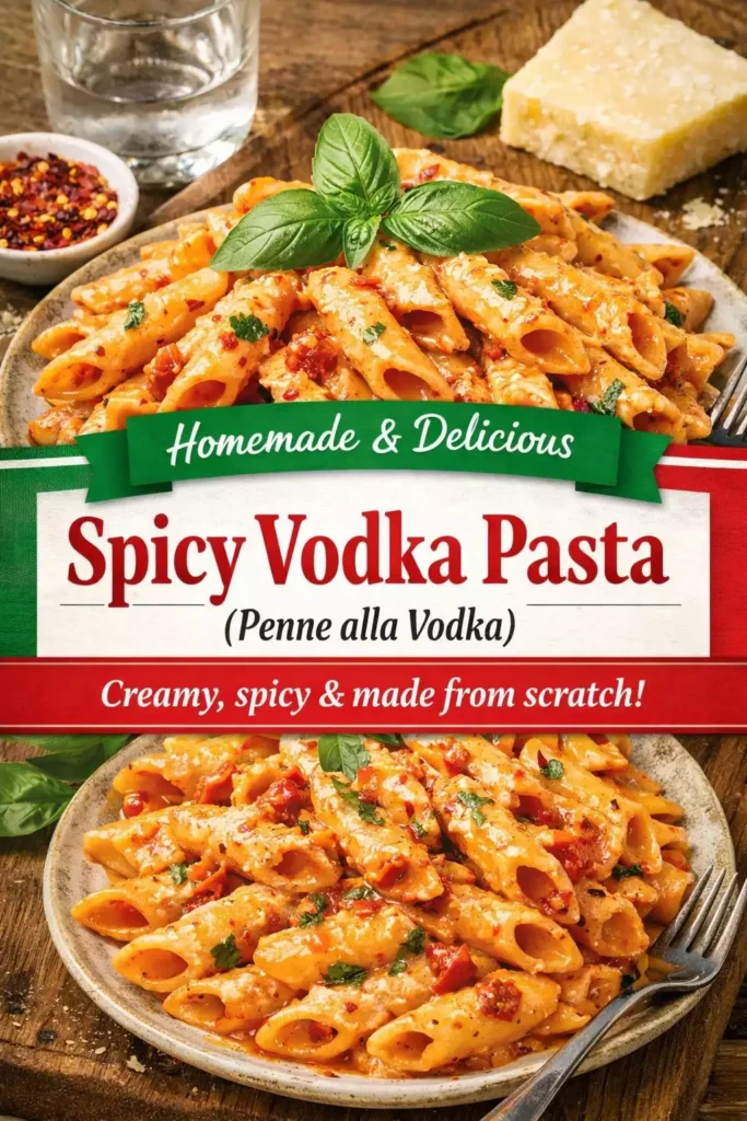 Spicy Vodka Pasta (Penne alla Vodka) (No Jar Sauce Allowed)
