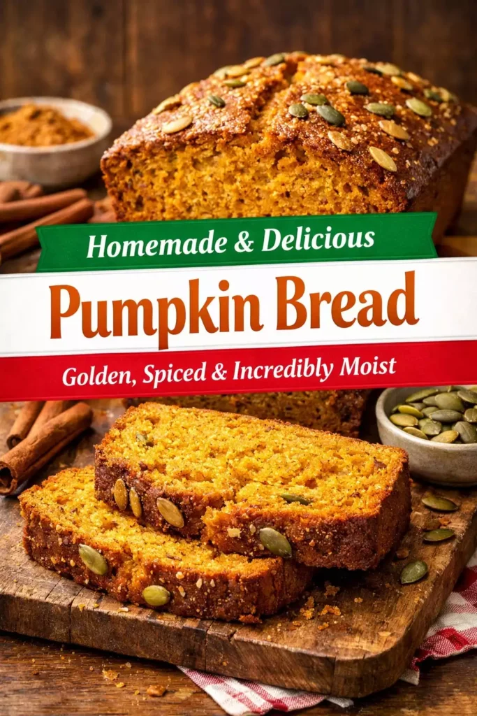 Pumpkin Bread — Golden, Crusty & Homemade