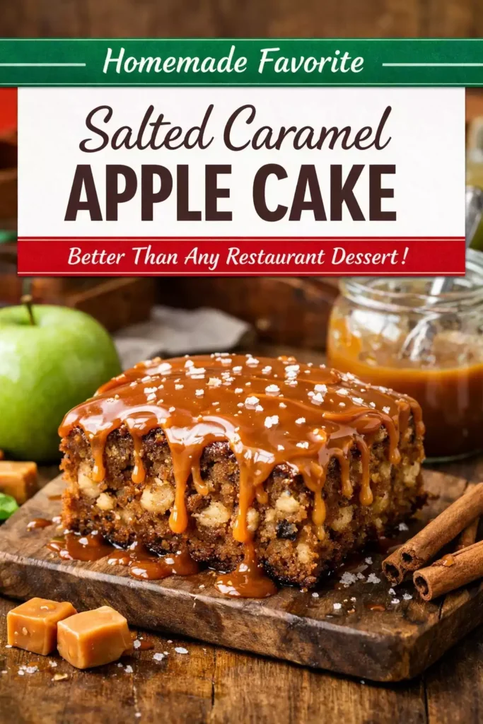 Salted Caramel Apple Cake — Better Than Any Restaurant