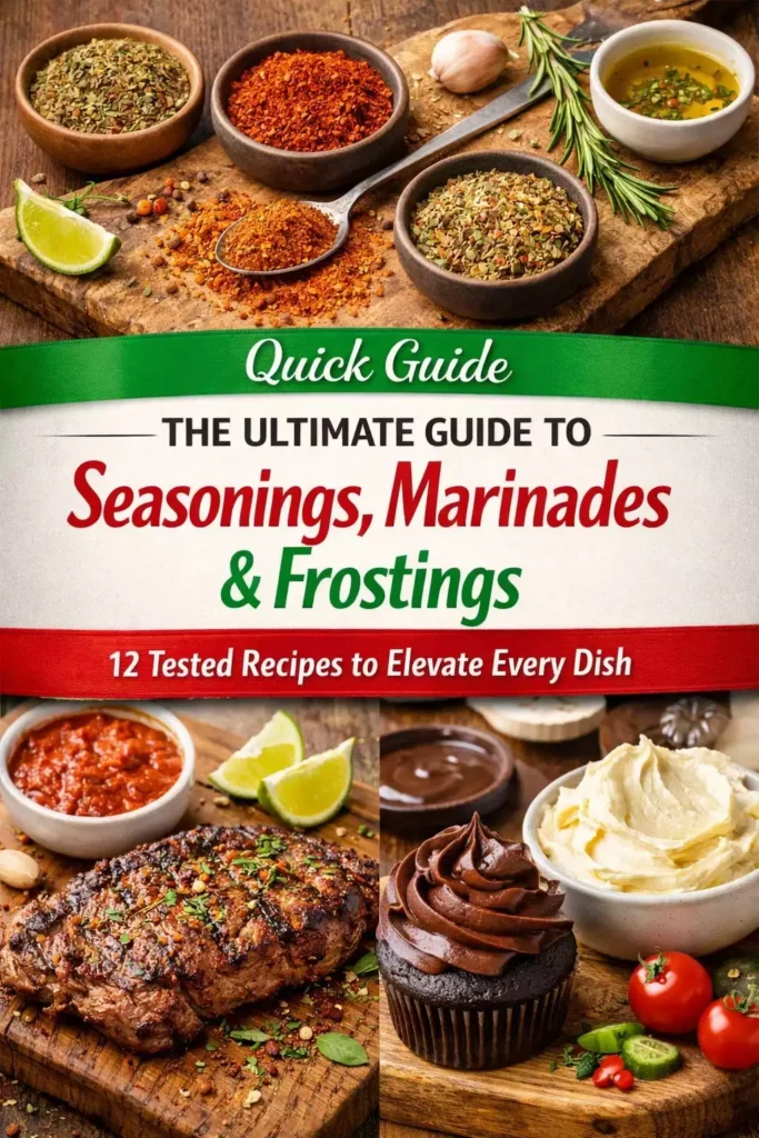 The Ultimate Guide to Seasonings, Marinades & Frostings (12 Tested Recipes)