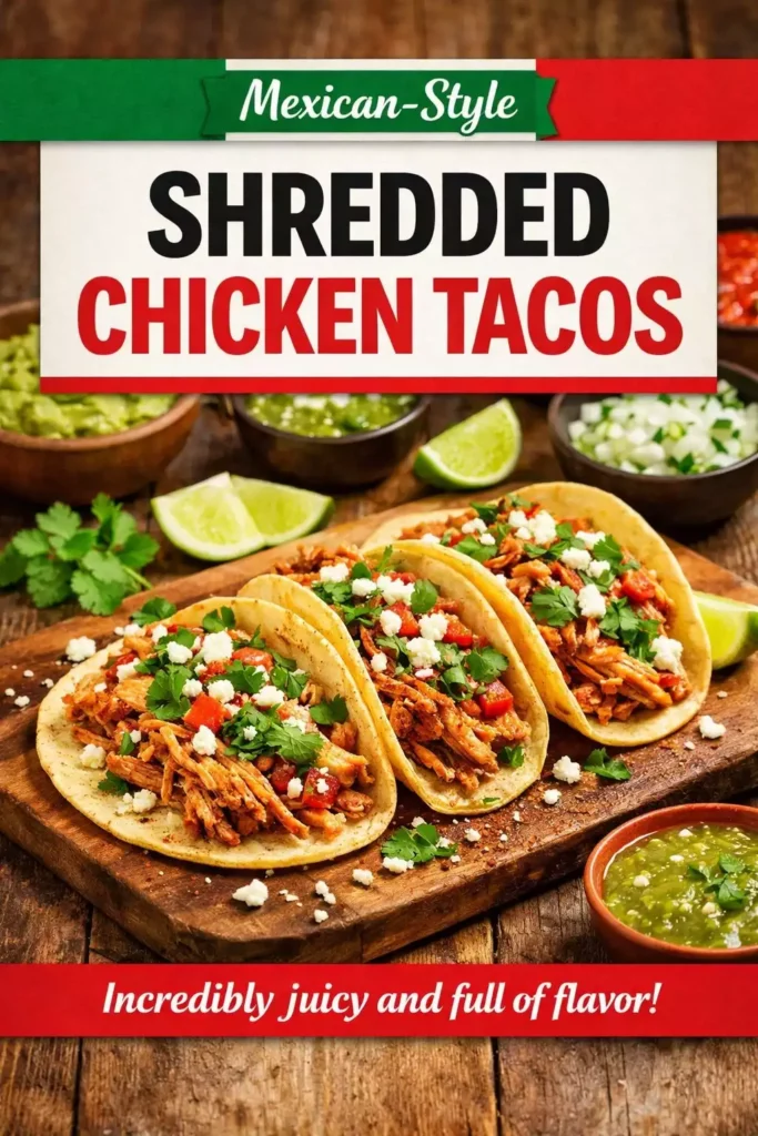Shredded Chicken Tacos Recipe — Ridiculously Good