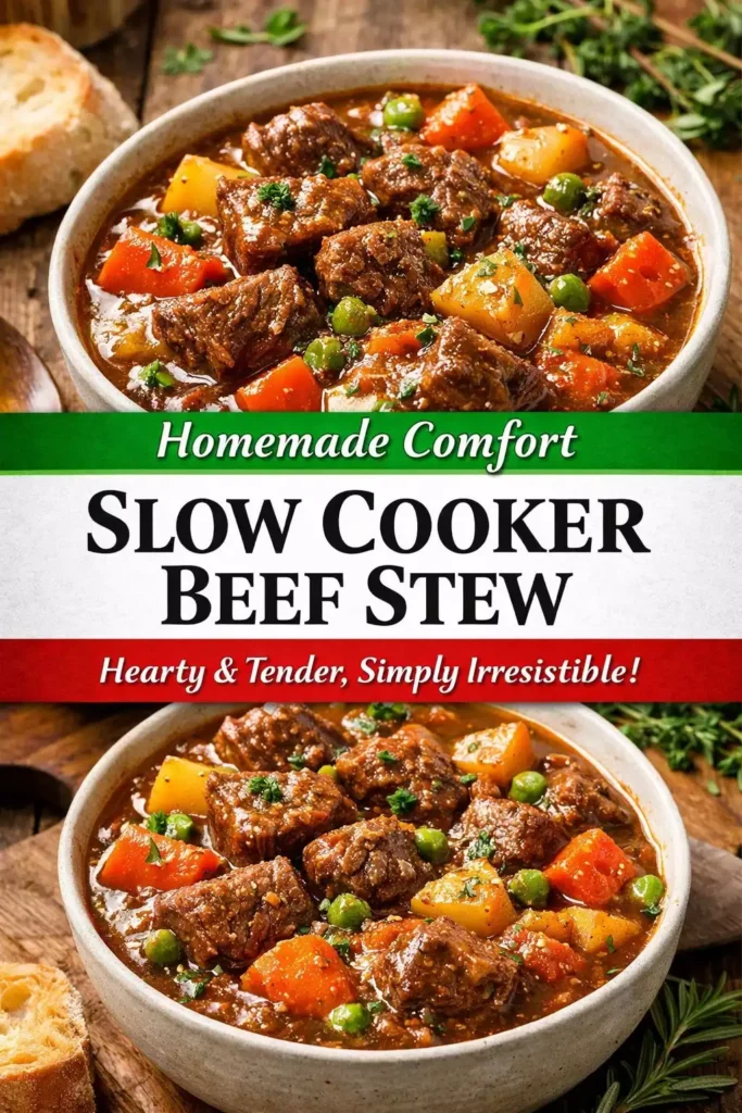 Slow Cooker Beef Stew — Melt-in-Your-Mouth Good
