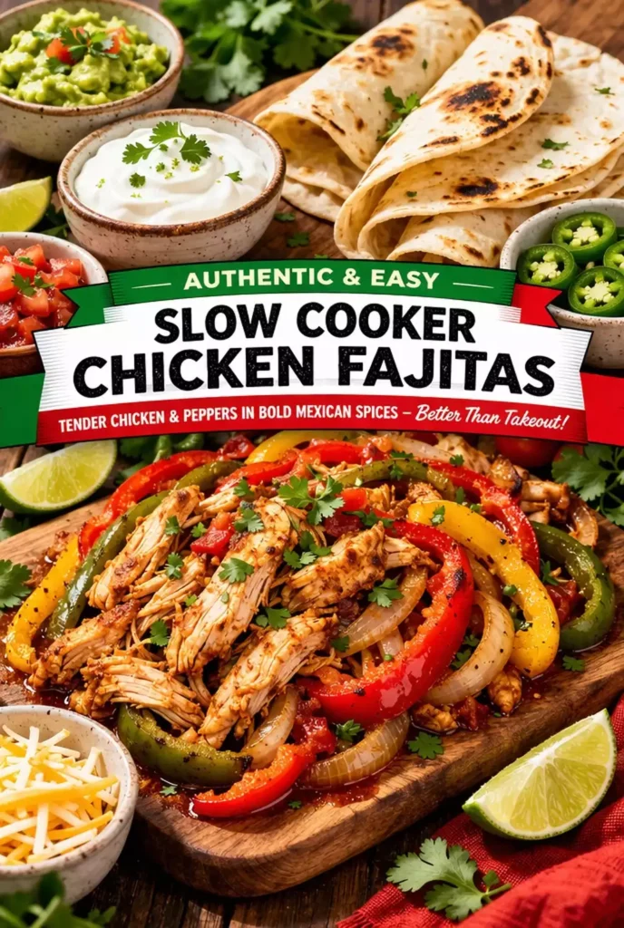 Slow Cooker Chicken Fajitas (Better Than Takeout)