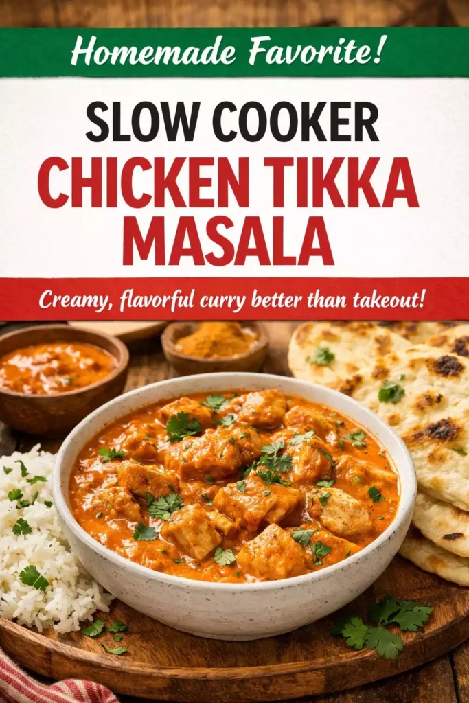 Slow Cooker Chicken Tikka Masala (Better Than Takeout)
