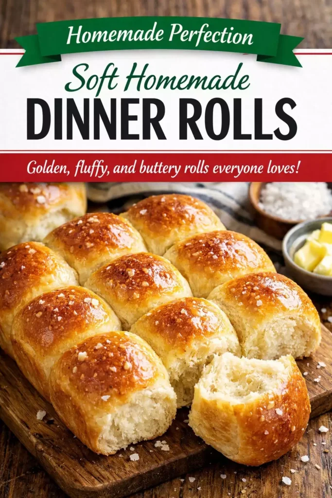 Soft Homemade Dinner Rolls — Golden, Crusty & Homemade