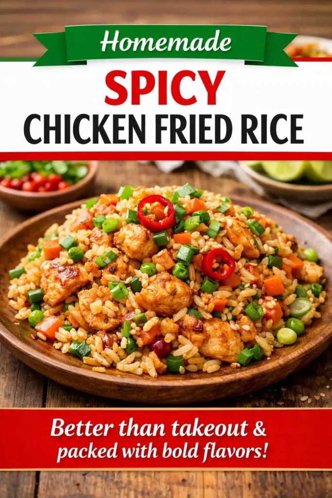Spicy Chicken Fried Rice (Better Than Takeout)