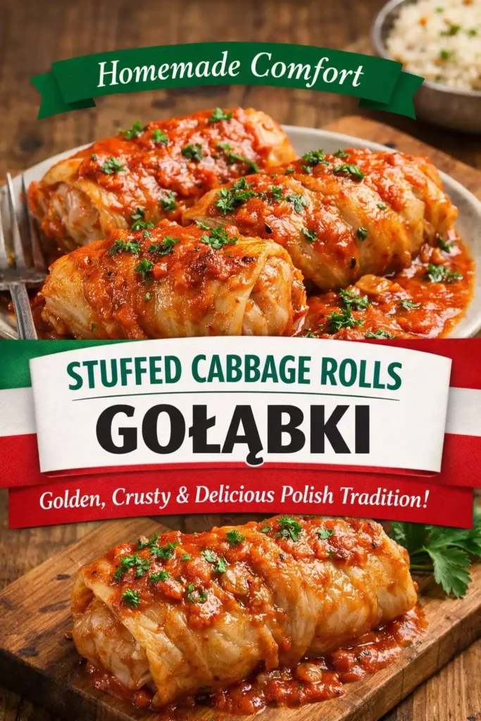 Stuffed Cabbage Rolls (Gołąbki) — Golden, Crusty & Homemade