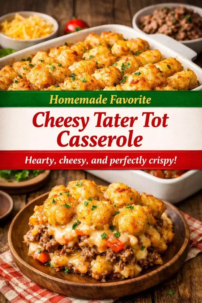 Cheesy Tater Tot Casserole Recipe — Ridiculously Good