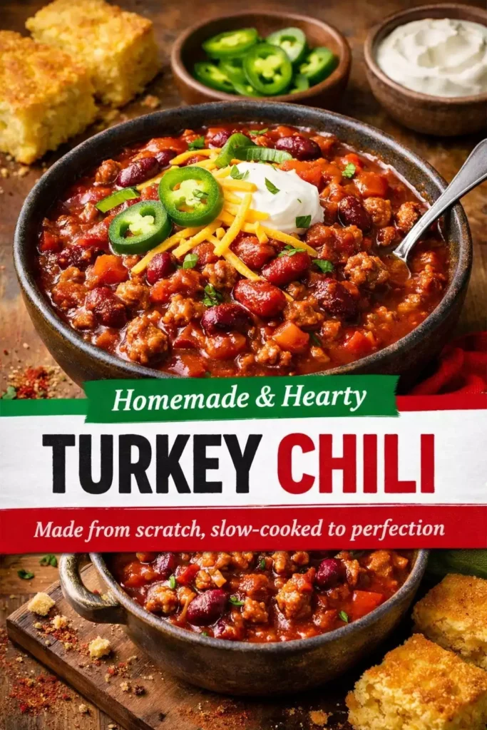 Turkey Chili — From Scratch, No Shortcuts