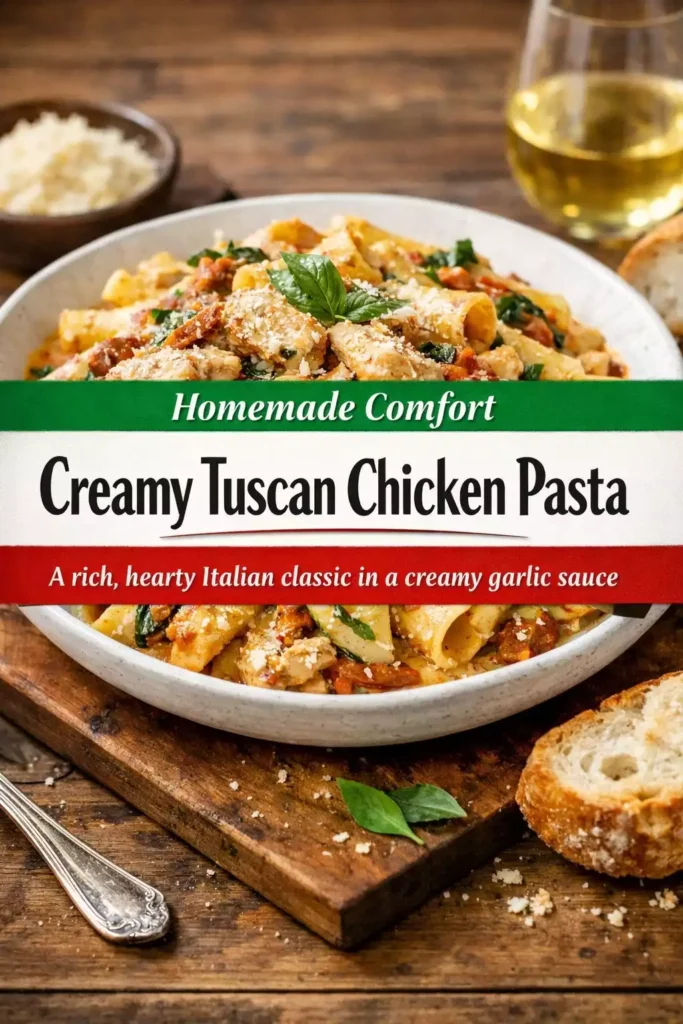 Creamy Tuscan Chicken Pasta — Old-School Italian, Done Right